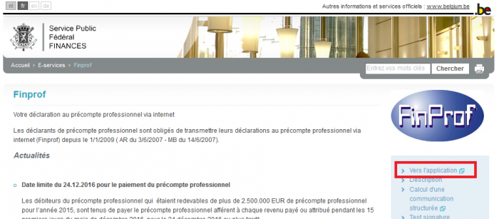 Aide L acc s Et L authentification Sur FinProf