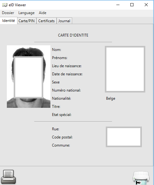  Logon Lecteur de carte d'identité eID & USB-C